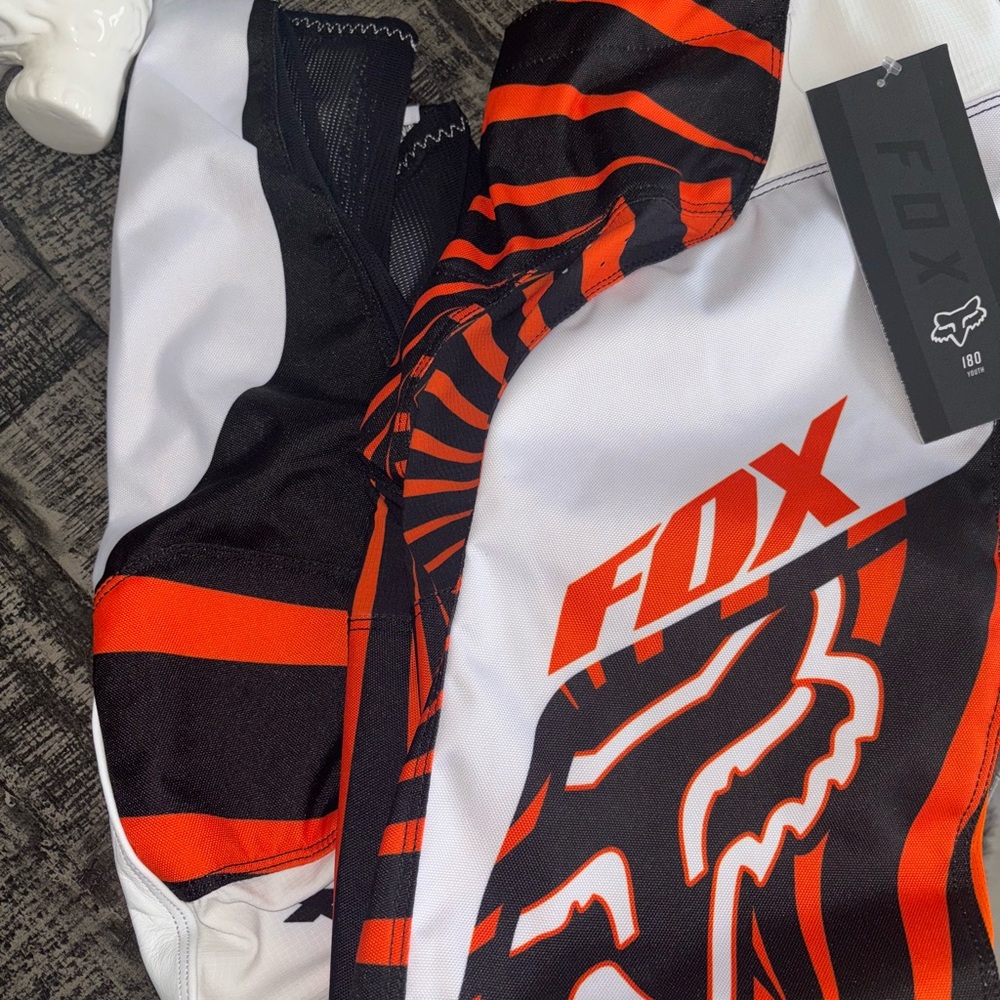 Fox Kids Bottoms - White, Black, and Orange